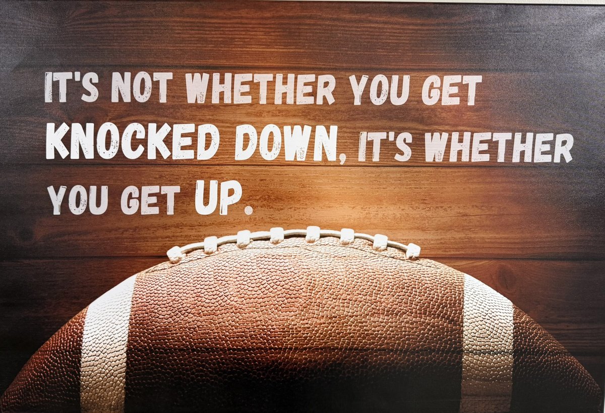 Poster: It's not whether you get knocked down, it's whether you get up