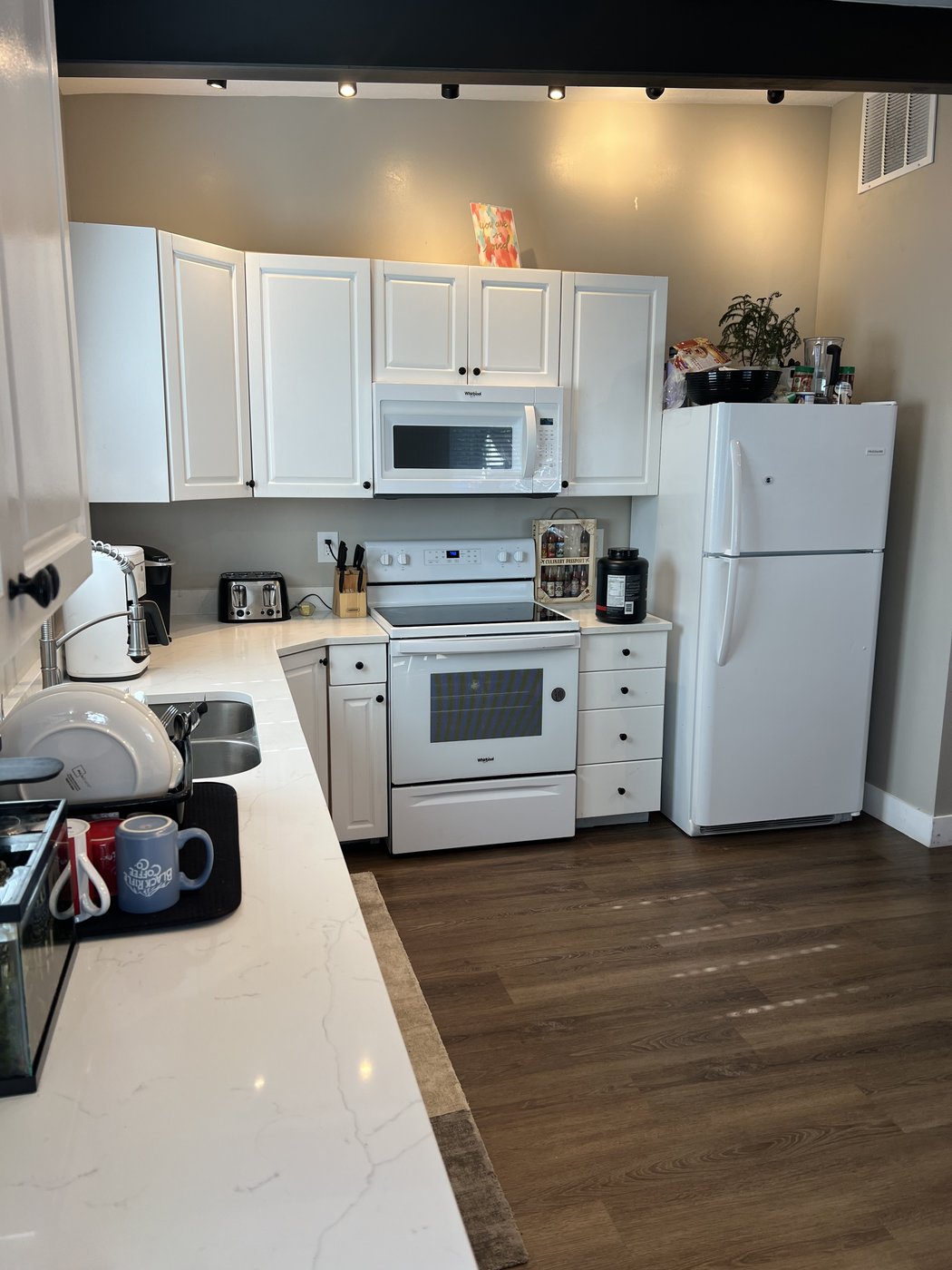 A kitchen in one of the Phoenix Rising houses